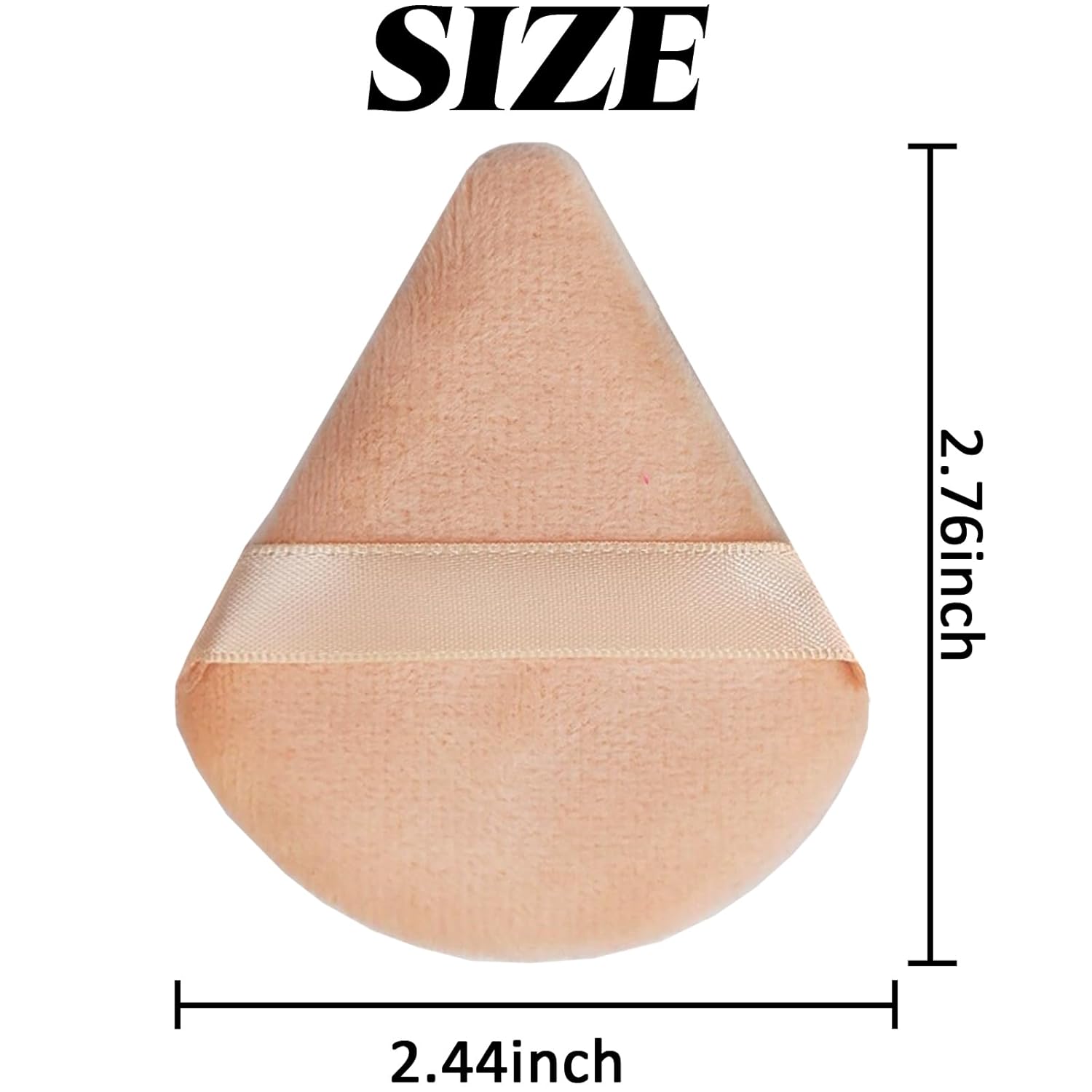 GXXMEI 30PCS Triangle Powder Puff, Setting Powder Puff for Make Up, Face Puff Pads for Loose Powder and Press Powder, Makeup Sponge Powder Applicator for Face and Eye (White, Black, Nude)-GlimoraGlow
