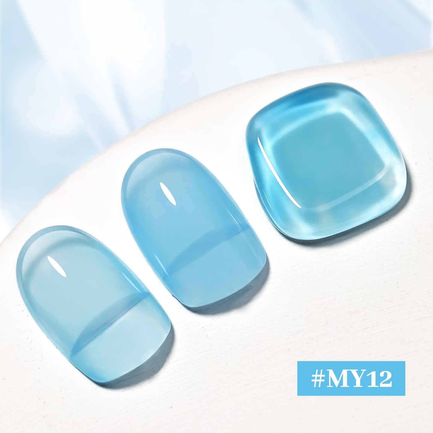 16.5ml Jelly Baby Blue Nail Polish Large Volume Quick Dry Nail Polish, Long Lasting Shine, Fingernail Toenail Nail Art DIY Home Travel Nail Art Gift-GlimoraGlow