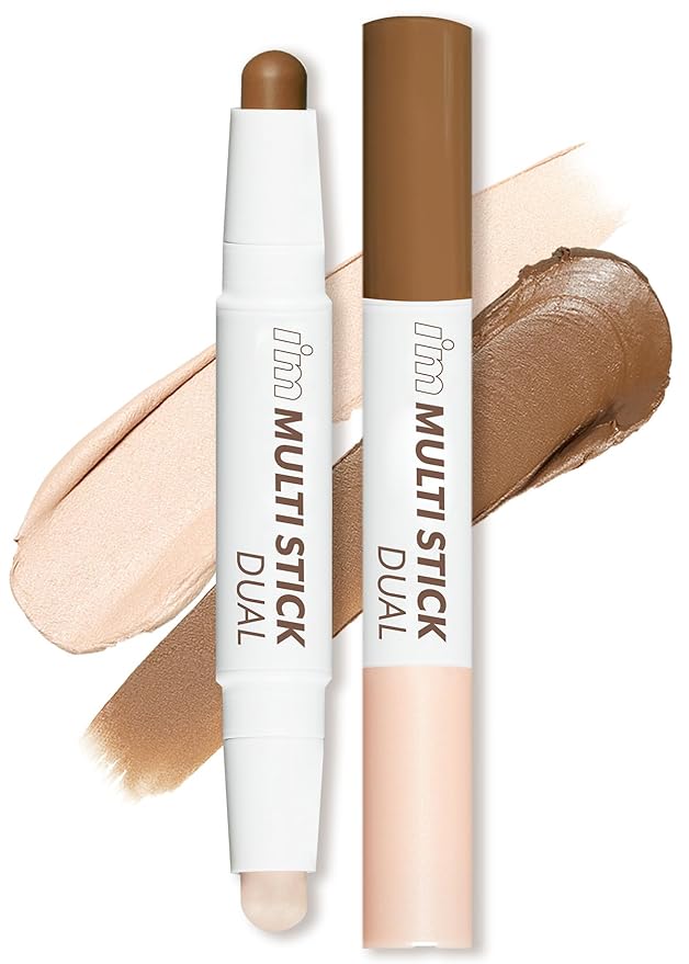 I'M MEME I'm Multi Stick Dual | Two Shade Shading and Highlighting Matte Finish | Suitable for Beginners Portable Size | 001 Contouring-GlimoraGlow