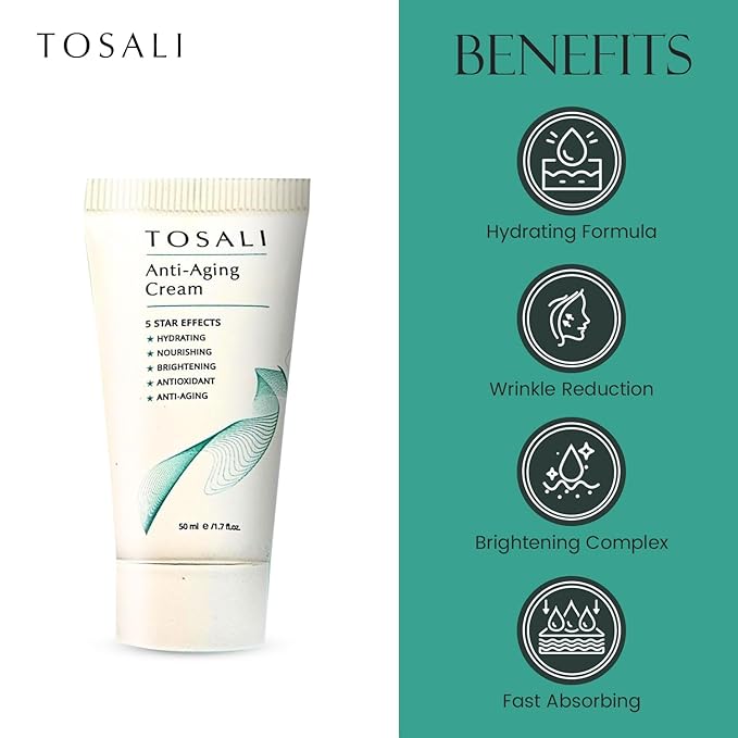 Anti Aging Face Cream for Women, 1.7 oz - Niacinamide Cream, Hydrating Face Moisturizer with Multivitamins - Day & Night Cream for Face with Anti Aging Effect, Skin Care for All Skin Types-GlimoraGlow