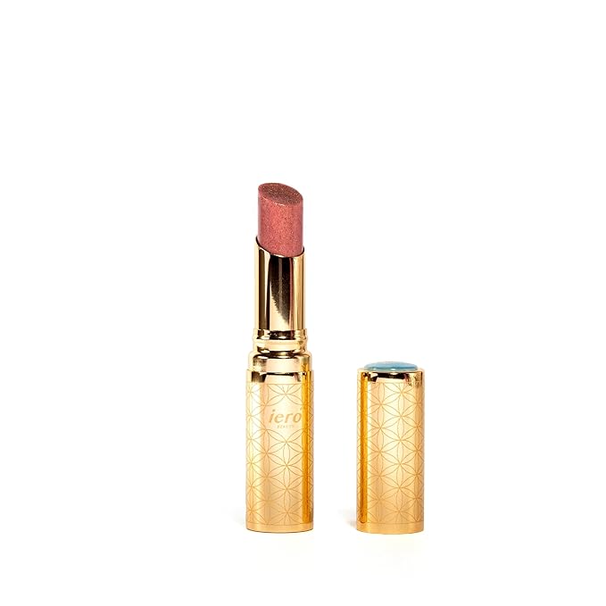 ieró Beauty Moonkissed Luminous PH Tinted Lip Balm w/Shea Butter & Vitamin E, Lip Care Moisturizer, Lip Plumper for Soft & Supple Lips, Paraben Free, Vegan, Sheer Coral w/Gold-Beige Shimmer-GlimoraGlow