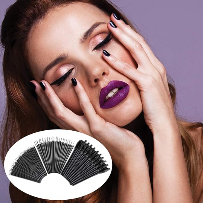 2 Styles Professional Makeup Palette with Spatula and 150 PCS Makeup Brush Kit, SourceTon Cosmetic Palette (5.9”x 3.9”) & Makeup Applicators (Mascara Wands, Lipstick Applicators, Fine Eyeliner Brush)-GlimoraGlow