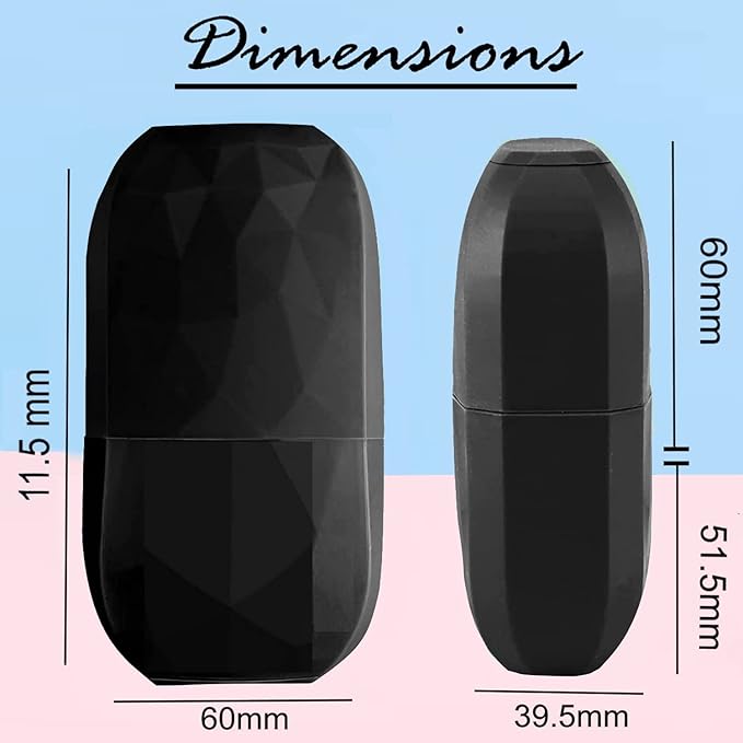 Ice Roller for Face and Eyes, Face Massager Use for Tighten & Double Skin Tone, Enhance Your Natural Glow with Ice Face Roller (Smoky Black)-GlimoraGlow