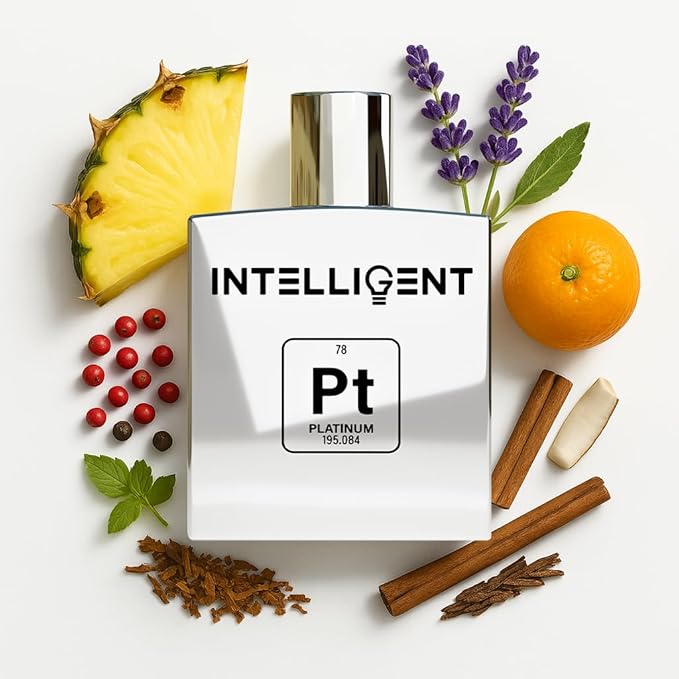 Intelligent Platinum Eau de Parfum | Cologne for Men | Sweet, Seductive, Striking | 3.4 Fl Oz (100 mL)-GlimoraGlow