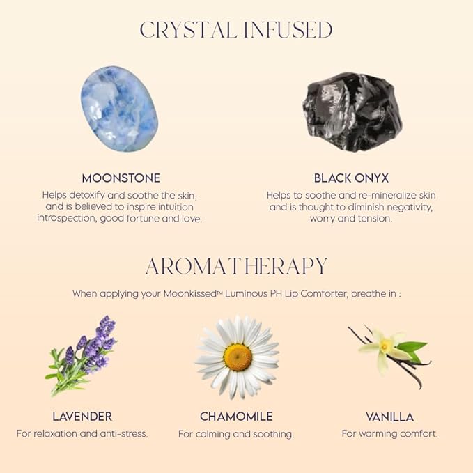 ieró Beauty Moonkissed Luminous PH Tinted Lip Balm w/Shea Butter & Vitamin E, Lip Care Moisturizer, Lip Plumper for Soft & Supple Lips, Paraben Free, Vegan, Sheer Berry w/Blue-Violet Shimmer-GlimoraGlow