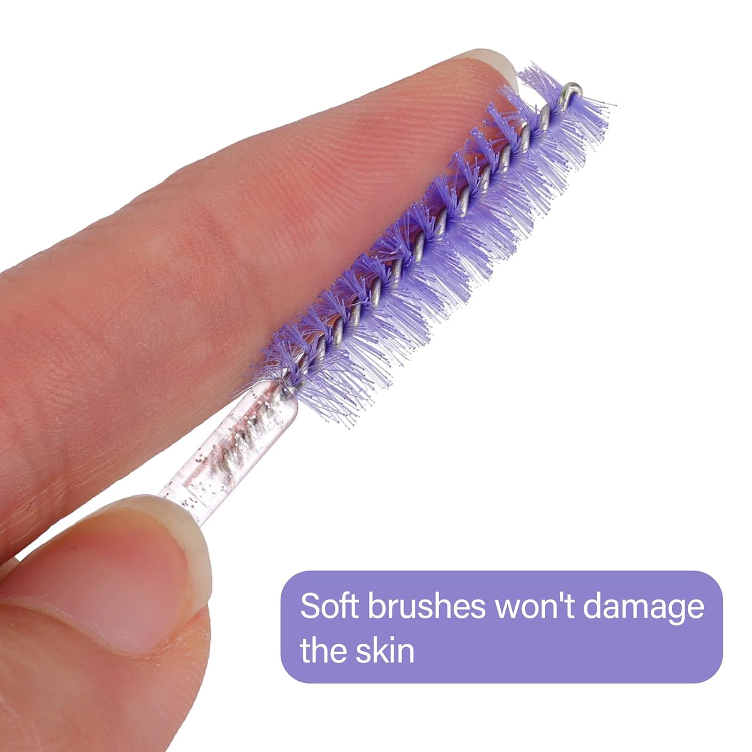 1000 Disposable Mascara Wands Eyelash Brushes Spoolies for Eyebrow Eye Lash Extension Crystal Multicolor-GlimoraGlow
