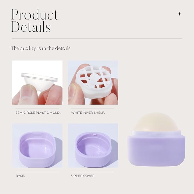 0.25 oz（7g） Empty Lip Balm Square Containers Tubes Lipstick 12 Pieces for Make Natural Lip Balm Lip Care - DIY & BPA FREE (Purple)-GlimoraGlow