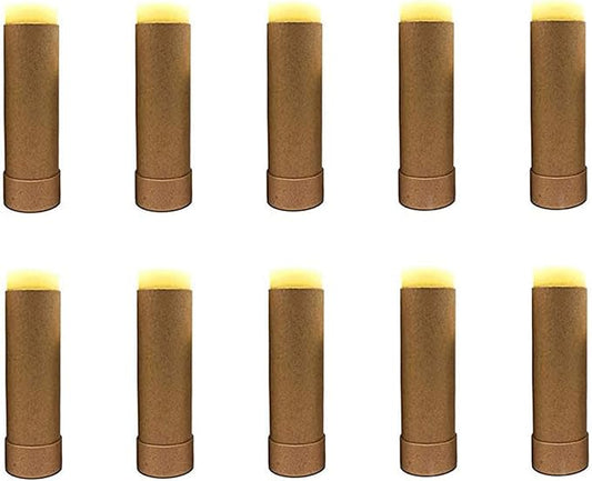 10 Pcs 2 Oz Paperboard Lip Balm Tubes Cardboard Tubes Empty DIY Lipstick Tube Refillable Lip Gloss Container Solid Perfume Tubes 60g Chapstick Container for Cosmetic Samples Deodorant(Brown)-GlimoraGlow