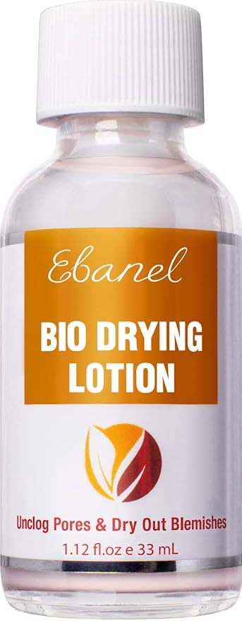 Ebanel Acne Spot Drying Lotion for Face & Body with Sulfur & Salicylic Acid, Targets Pimples & Zits, Helps Clear Pores and Reduce Surface Blemishes Overnight-GlimoraGlow