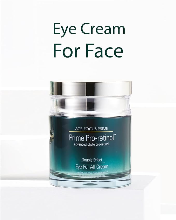 Isa Knox AGE FOCUS Prime Double Effect Eye For All Cream Set (3.4fl oz) - Korean Skincare Set, Lightweight Rich Eye Cream, Toner, Emulsion with Daytime Retinol,-GlimoraGlow