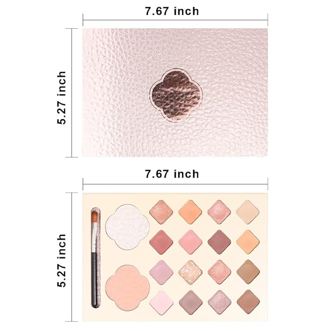 18 Girds Colorful Matte Shimmer Eyeshadow Palette for Eye Makeup,High Pigmented Eye Shadow Primers Powder Palet de sombras de ojos-GlimoraGlow