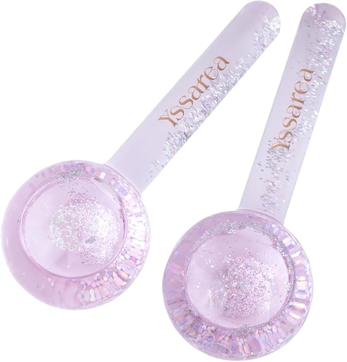 Yssarea Ice Globes for Facials - Freezer Safe | Highly Effective Facial Globes for Daily Beauty Routines | Tighten Skin | Reduce Puffiness | Enhance Circulation and Complexion-GlimoraGlow