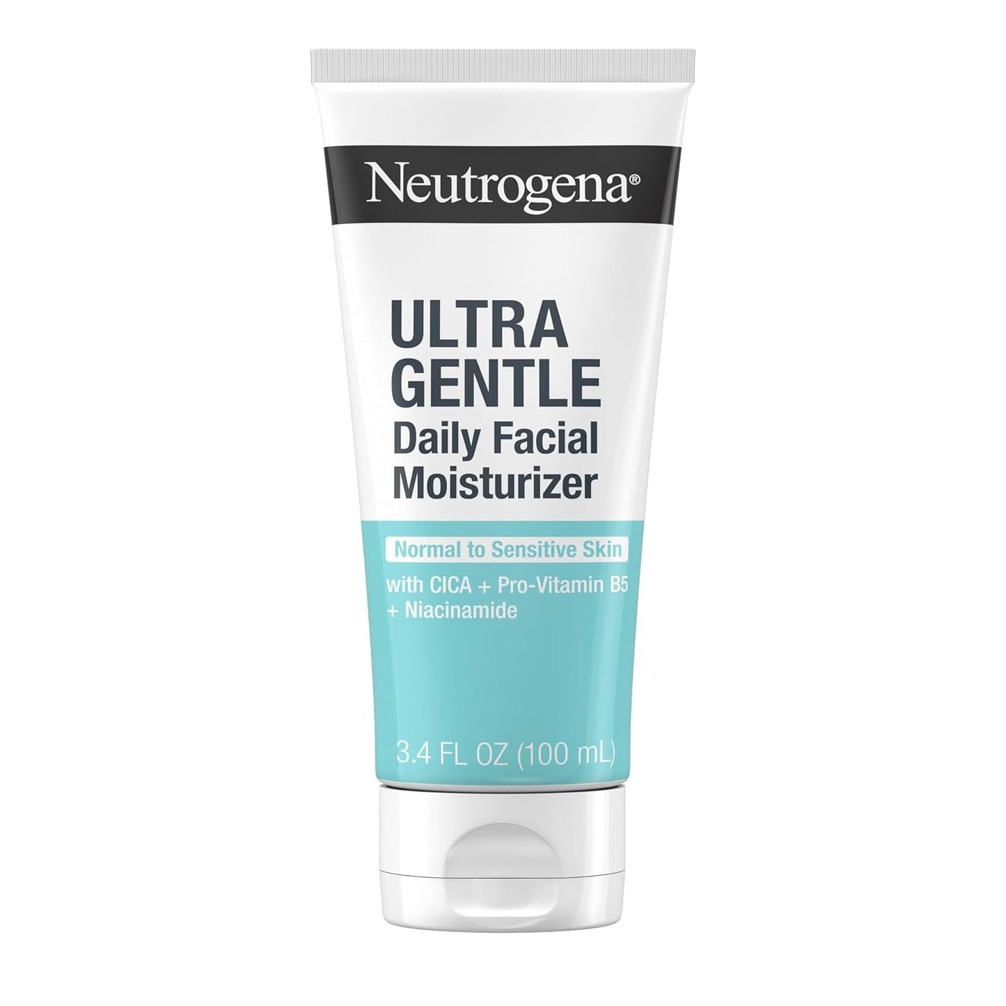 Neutrogena Fragrance Free Daily Facial Moisturizer, Face & Neck Moisturizer for Sensitive Skin with Vitamin B3, Pro-Vitamin B5 & Vitamin E Supports Skin's Dynamic Barrier, 3.4 fl. oz, Pack of 3-GlimoraGlow