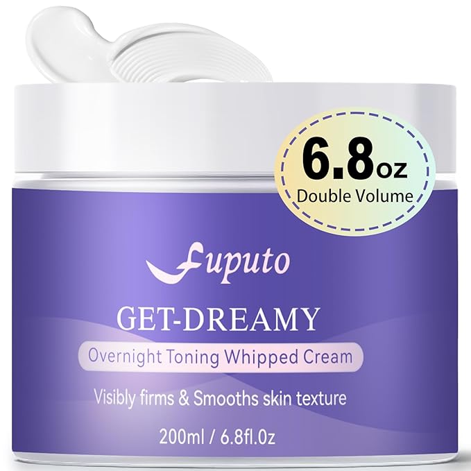 Get Dreamy Overnight Toning Whip - Body Firming Cream for Women, 6.76 oz Sleep & Sculpt Night Cream, Reduces the Appearance of Body Skin Laxity for Mulated for All Skin Types (200ml)-GlimoraGlow