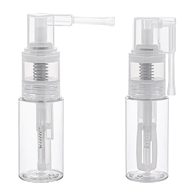 2 Pcs Empty Powder Spray Bottle, Cake Glitter Spray Bottle, Makeup Powder Spray Bottle, Barber Spray Bottle, Dry Powder Spray Bottle for Makeup Powder, Dusting, Glitter, Dry Cleaning Powder, Crafts-GlimoraGlow