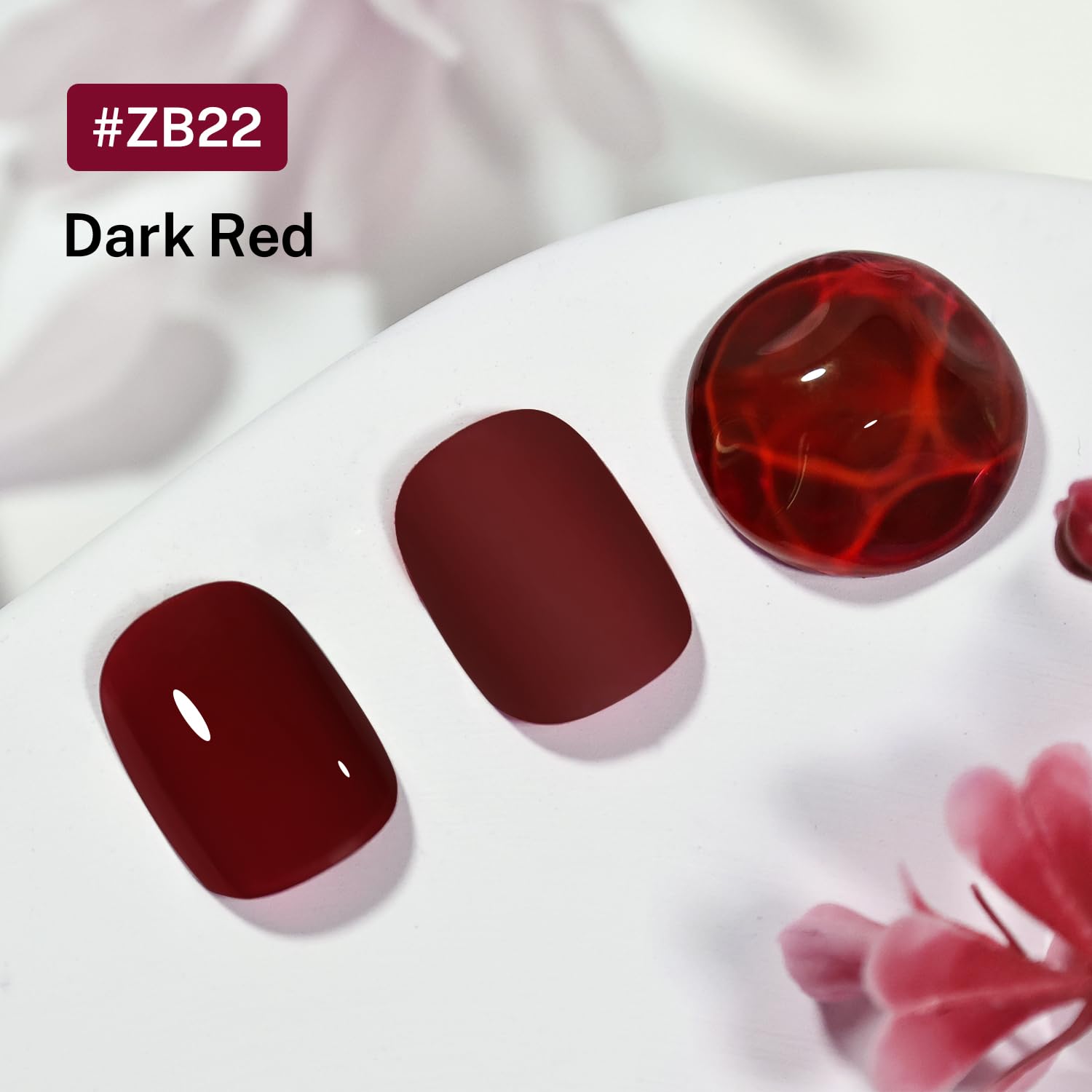 16.5ml Dark Red Nail Polish Large Volume Quick Dry Nail Polish, Long Lasting Shine, Fingernail Toenail Nail Art DIY Home Travel Nail Art Gift-GlimoraGlow