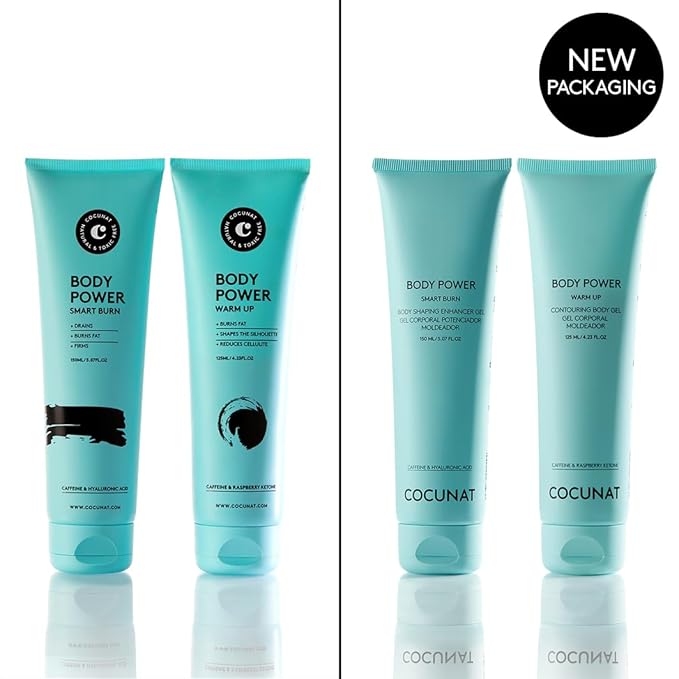 COCUNAT - Body Power - Anti Cellulite Cream - Body Firming Cream - Cellulite Remover - Toned Skin - With Caffeine and Hyaluronic Acid - 150 ml + 125 ml-GlimoraGlow