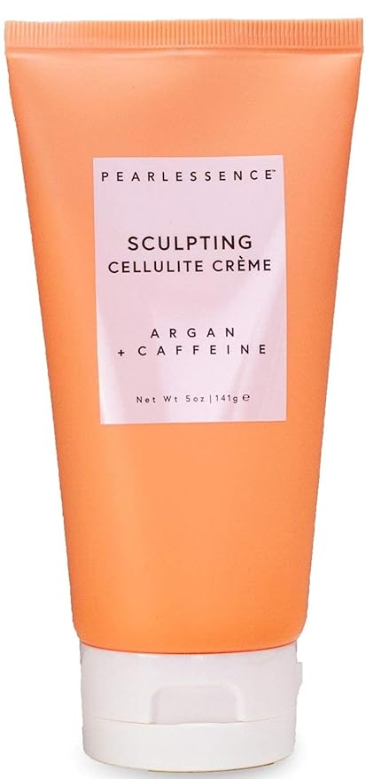 Pearlessence Sculpting Cellulite Cream, Argan & Caffeine - Helps Soften, Firm & Plump | Reduce Appearance of Dimples & Cellulite | USA Made (5 ounces)-GlimoraGlow