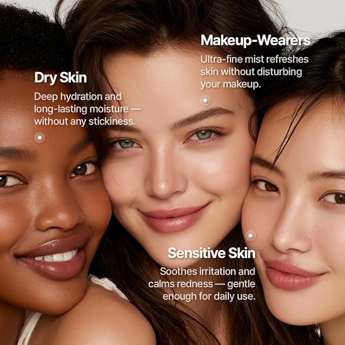 Triple Active Mist, Korean Skincare Glow Spray Serum, Hydrating All-in-One Face Treatment for Radiant, Dewy Skin, Lightweight Daily Routine Care with NK Cell Technology-GlimoraGlow