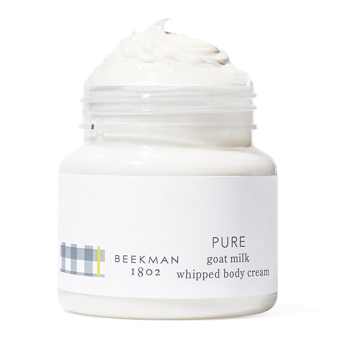 Beekman 1802 Whipped Body Butter Cream with Goat Milk - Deeply Moisturizes, Softens Skin - Natural & Gentle for All Skin Types - Non-Greasy, Cruelty-Free, 8 oz-GlimoraGlow