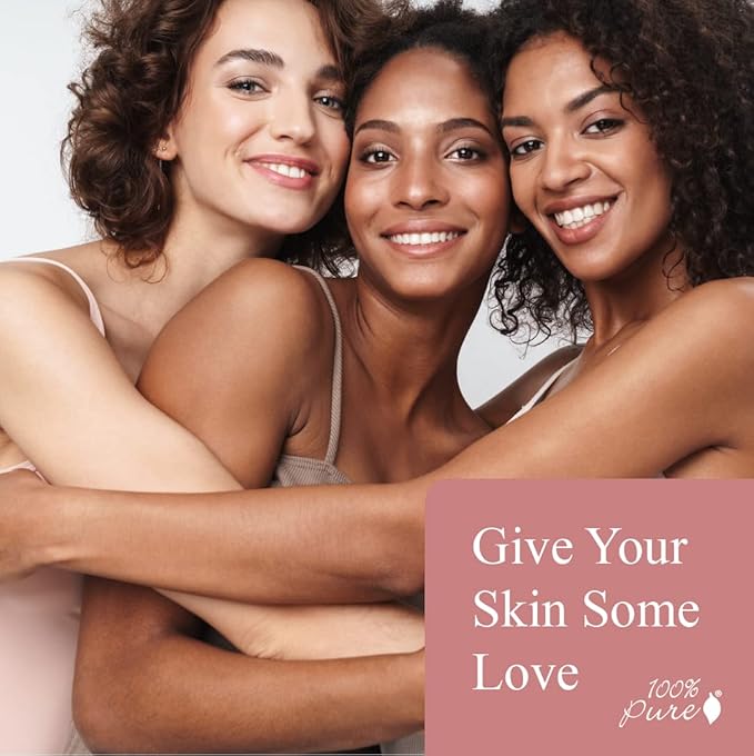 100% PURE Pretty Naked Makeup Palette All in One Compact 3 Eyeshadow, Blush, Face Highlighter, Fruit Pigmented Natural Nude, Neutral Looks for All Skin Types - Vegan (Soft, Neutral Tones)-GlimoraGlow