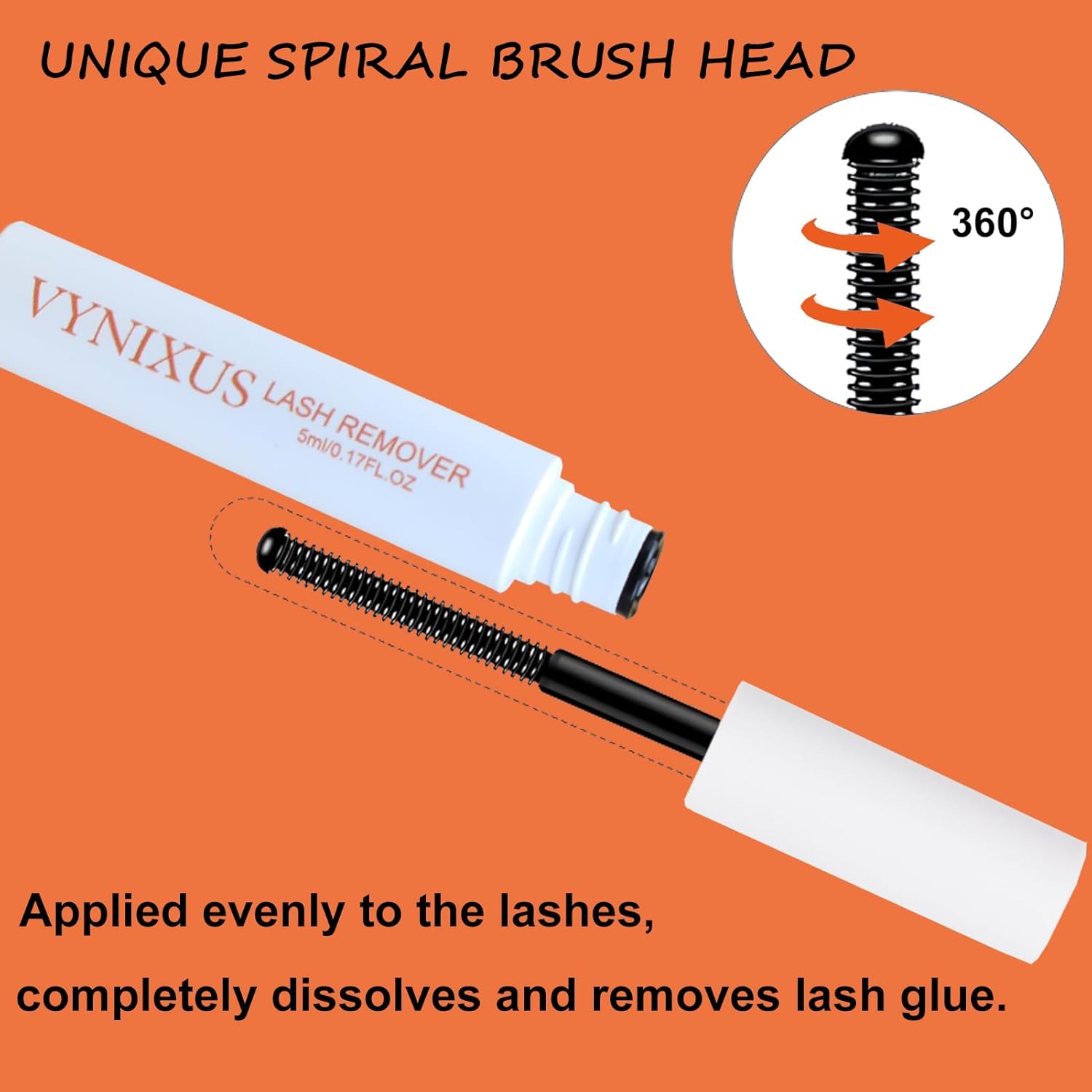 Lash Remover for Lash Extensions Cluster Lash Glue Remover VYNIXUS DIY Eyelash Extension Remover Individual Lash Extension Remover 5ML Eyelash Glue Remover Lash Cluster Remover-GlimoraGlow