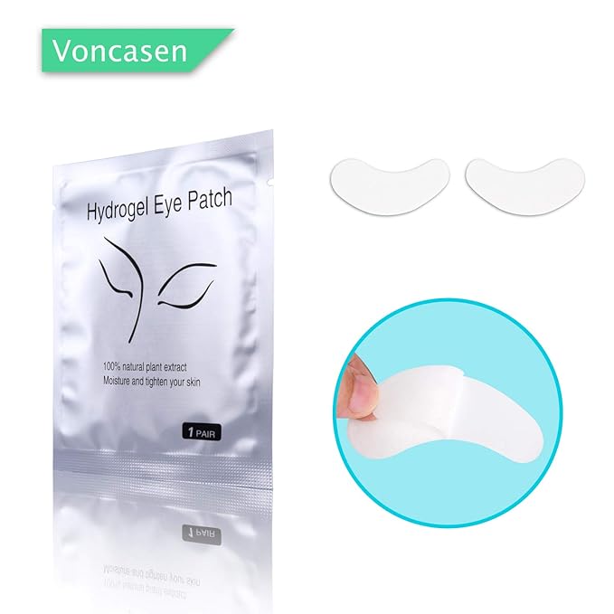 100 Pairs Set,Under Eye Pads,Comfy and Cool Under Eye Patches Gel Pad for Eyelash Extensions Eye Mask Beauty Tool-GlimoraGlow