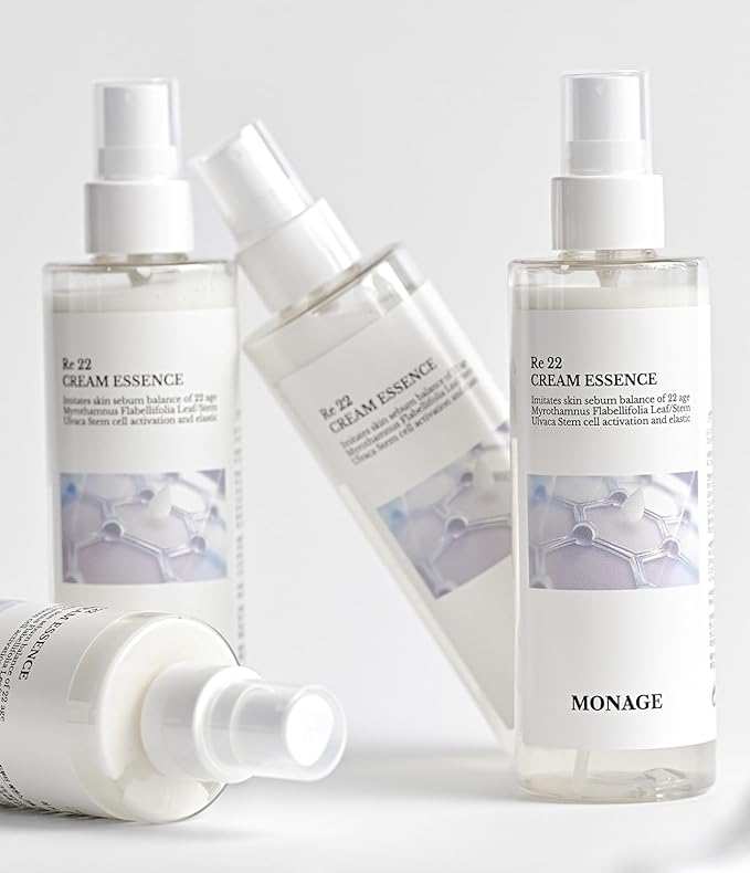 Re 22 Cream Essence – Korean Skin Care All-in-One Hydrating Spray with Resurrection Plant & Sea Lettuce Stem Cells for Youthful, Balanced Skin – Relaxing Gifts, 150ml / 5.07 fl. oz-GlimoraGlow