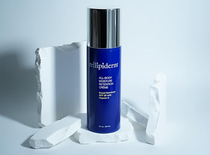 Trilipiderm Moisturizing Sunblock 8oz All Day Hydration for Body and Face, Vitamin D Enriched Broad Spectrum Sunscreen, Two Pack-GlimoraGlow