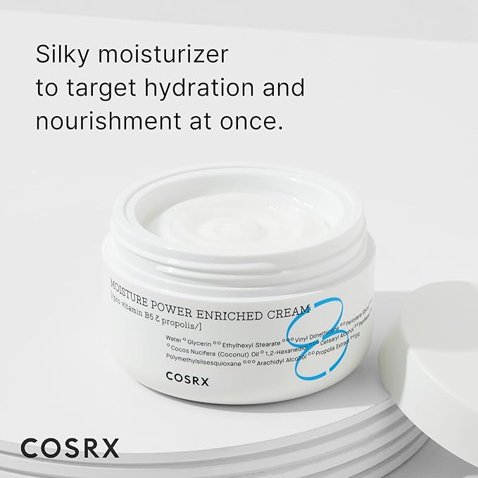 COSRX Hyaluronic Acid Moisturizer for Day & Night with Pro Vitamin B5 (D Panthenol) 50ml/1.69 fl.oz | Propolis Extract, Ceramide, Long Lasting Hydration for Dry, Sensitive Skin, Korean Skin Care-GlimoraGlow