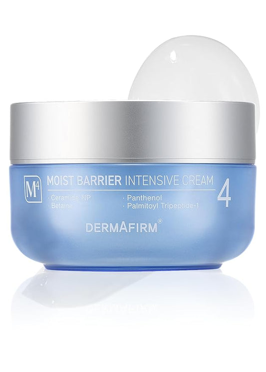 Dermafirm Moist Barrier Intensive Moisturizer Face Cream M4 | Korean Face Moisturizer Face Lotion for Hydration & Nourishment w/Ceramide, Peptide & Collagen | No Animal Trials No Paraben 1.69 fl oz-GlimoraGlow