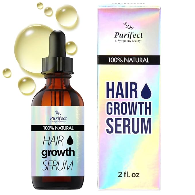 100 Natural Botanical Hair Growth Serum for Nourishing Hair Scalp and Protecting Hair loss, Moringa Camellia Rosemary Castor Tea Tree Peppermint Jojoba Blended , Made In USA (2oz)-GlimoraGlow