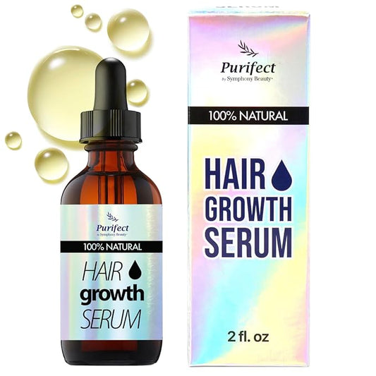 100 Natural Botanical Hair Growth Serum for Nourishing Hair Scalp and Protecting Hair loss, Moringa Camellia Rosemary Castor Tea Tree Peppermint Jojoba Blended , Made In USA (2oz)-GlimoraGlow