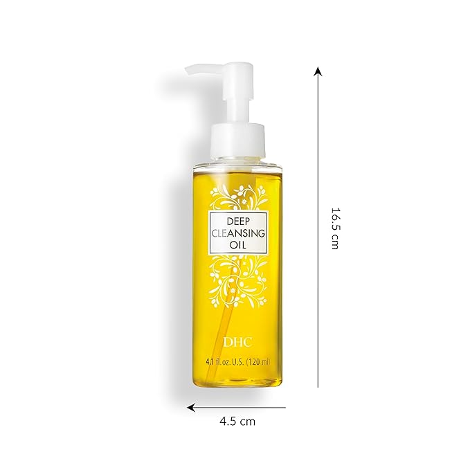 DHC Deep Cleansing Oil Medium 2 pack, Facial Cleansing Oil, Makeup Remover, Cleanses without Clogging Pores, Residue-Free, Fragrance and Colorant Free, All Skin Types, 4.1 fl. oz.-GlimoraGlow