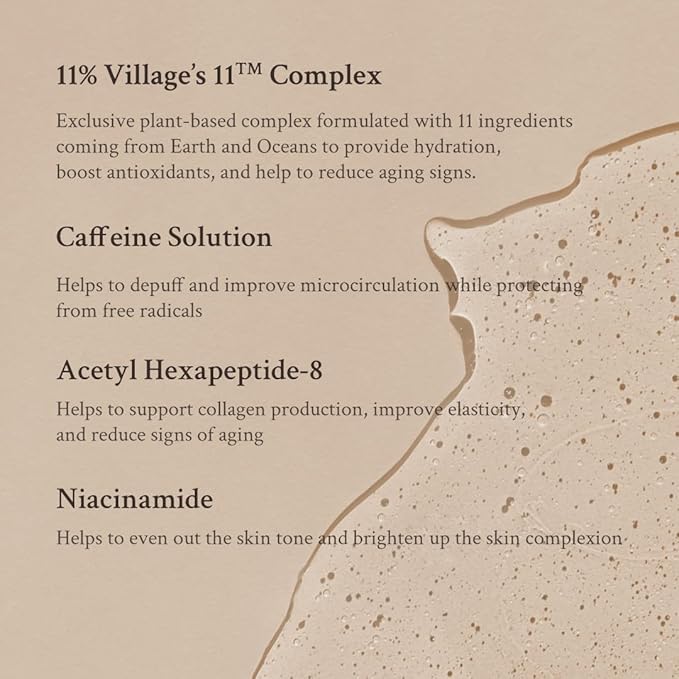 Hydro Boost Caffeine Eye Serum (0.33 fl.oz./10ml) - With 10% Caffeine Solution, Niacinamide & Hexapeptide-8, Depuff, Elasticity, Antiwrinkle and Brightening-GlimoraGlow