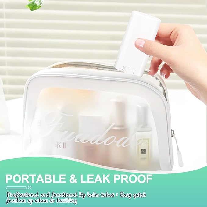 15ml Travel Deodorant Containers,Top-Fill,Empty Plastic Oval Lip Balm Tubes for Chapstick,Lip Balm,Lotion Bar Sticks,Salve,Homemade Solid Lotion,Sample Size Deodorant-30 Pack,White-GlimoraGlow