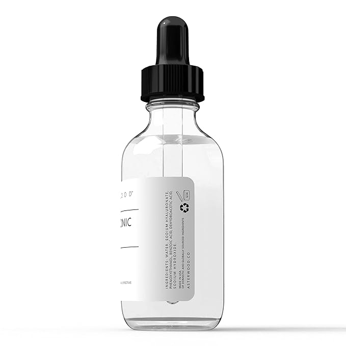 Asterwood Hyaluronic Acid Serum for Face - Plumping, Anti-Aging, Hydrating - Fragrance-Free - 2 Fl Oz-GlimoraGlow