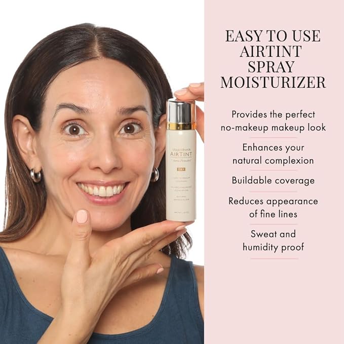Jerome Alexander MagicMinerals AirTint Tinted Moisturizer AirBrush Spray Light Shade | Tinted Moisturizer Spray with Anti-Aging Ingredients-GlimoraGlow