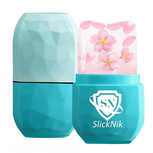 Ice Roller for Face & Eye Puffiness Relief - Enhance Your Natural Glow with Face Ice Roller, Ice Mold for Face with New Leak-Proof Design, Reusable Ice Face Roller-Gift for Women-GlimoraGlow