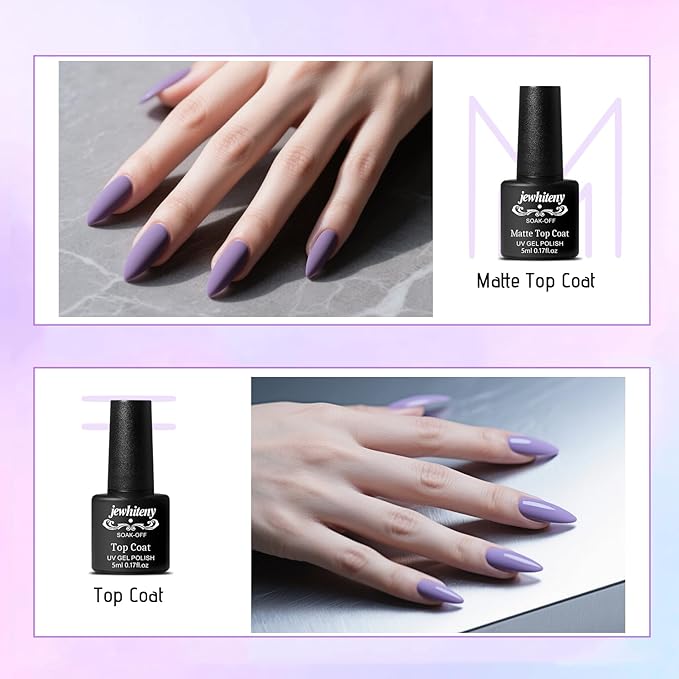 JEWHITENY Poly Gel Nail Kit 14 Colors - Yellow Nude Pink Blue Purple Glitter Tones Starter Kit with UV Lamp Base & Top Coat All-in-One Gift for Women Need U V Light Curing-GlimoraGlow