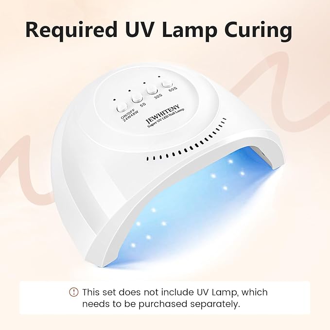 JEWHITENY Poly Extension Gel Nail Set Clear White Pink Poly Nail Gel With Slip Solution Base Coat Top Coat French Manicure for Finger Art and Home DIY Need U V Lamp Curing-GlimoraGlow