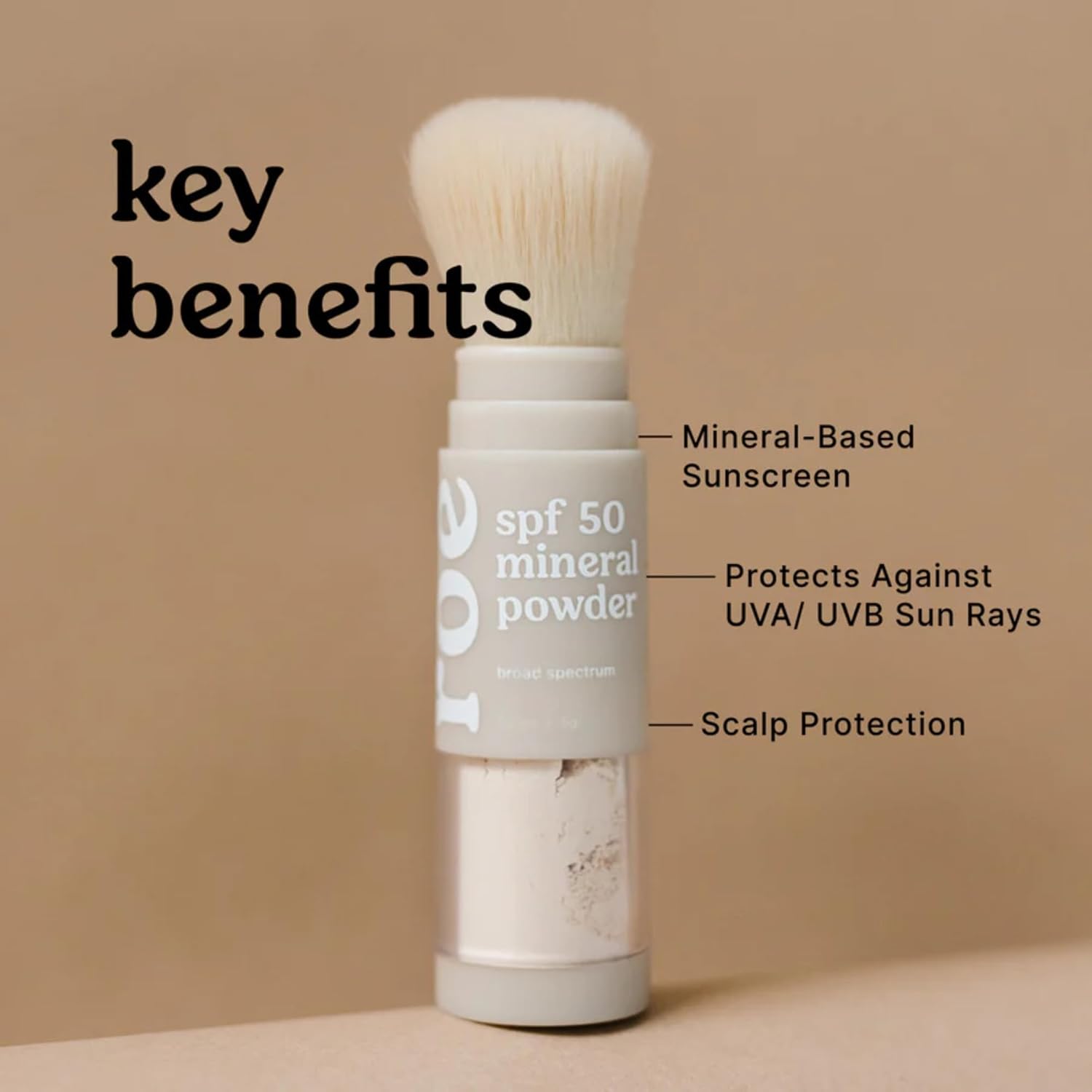 Roe Wellness- Kids SPF 50 Brush On Mineral Sunscreen Powder EWG, Reef-Friendly, Easy to Apply for Kids, Babies & Parents-GlimoraGlow