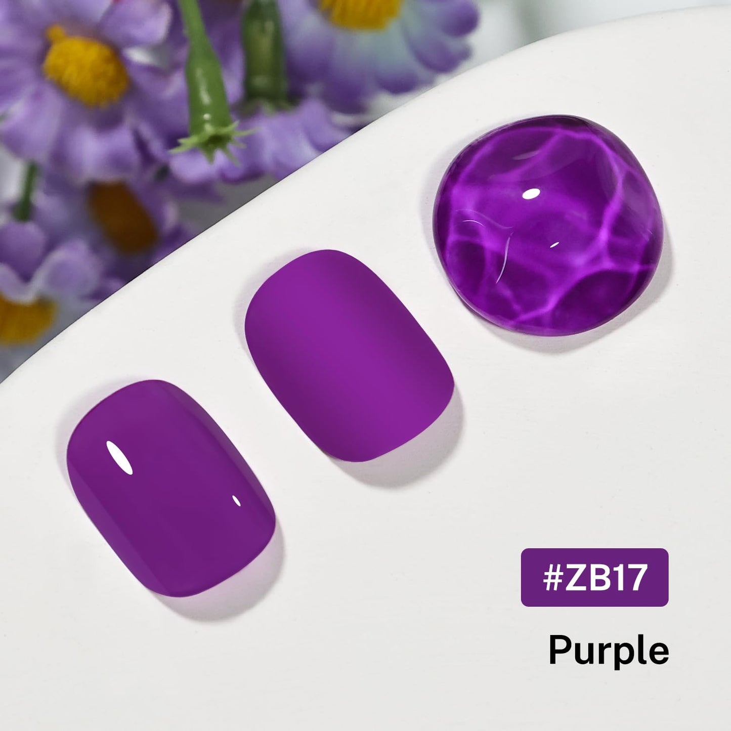 16.5ml Purple Nail Polish Large Volume Quick Drying Nail Polish, Fast Drying and Long Lasting Color Nail Art DIY Home Manicure Gift for Women-GlimoraGlow