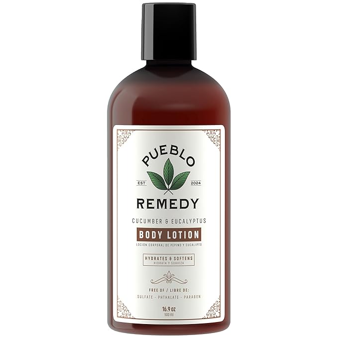 Body Lotion, Cucumber & Eucalyptus – Hydrating & Softening Moisturizer with Shea & Cocoa Butter, Vegan & Cruelty-Free, 16.9 Oz-GlimoraGlow