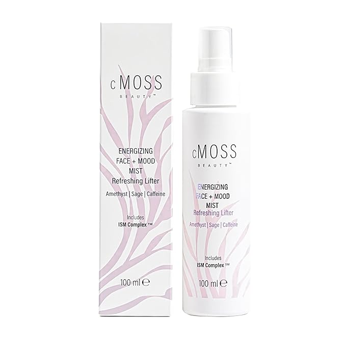 Sea Moss Infused Face and Mood Lifting Mist with Real Amethyst, Caffeine, Sage, and Hyaluronic Acid to Tighten, Brighten Skin and Calm Emotions-GlimoraGlow