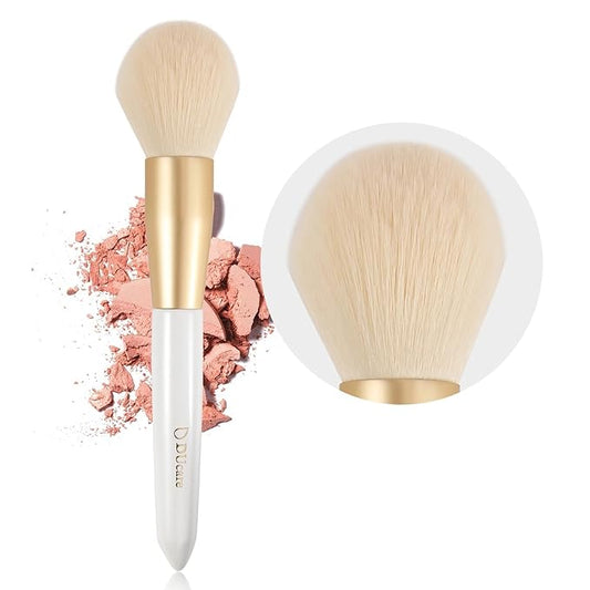 DUcare Tapered Blush Brush for Cheeks - Pointed Powder Brush for Light Application, Multi-Purpose Makeup Brushes Perfect for Highlighting, Defining, Sculpting, and Contouring-GlimoraGlow