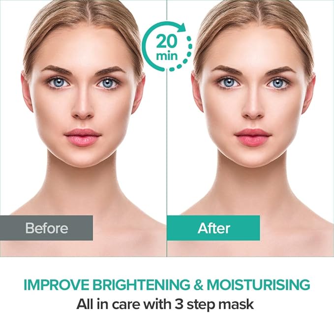 JMsolution Marine Luminous Pearl Deep Moisture 3 Step Skin Care Face Mask - Korean Skincare Facial Mask - boosting Brightening Moisturizing-10 Sheets for Dry Skin-GlimoraGlow