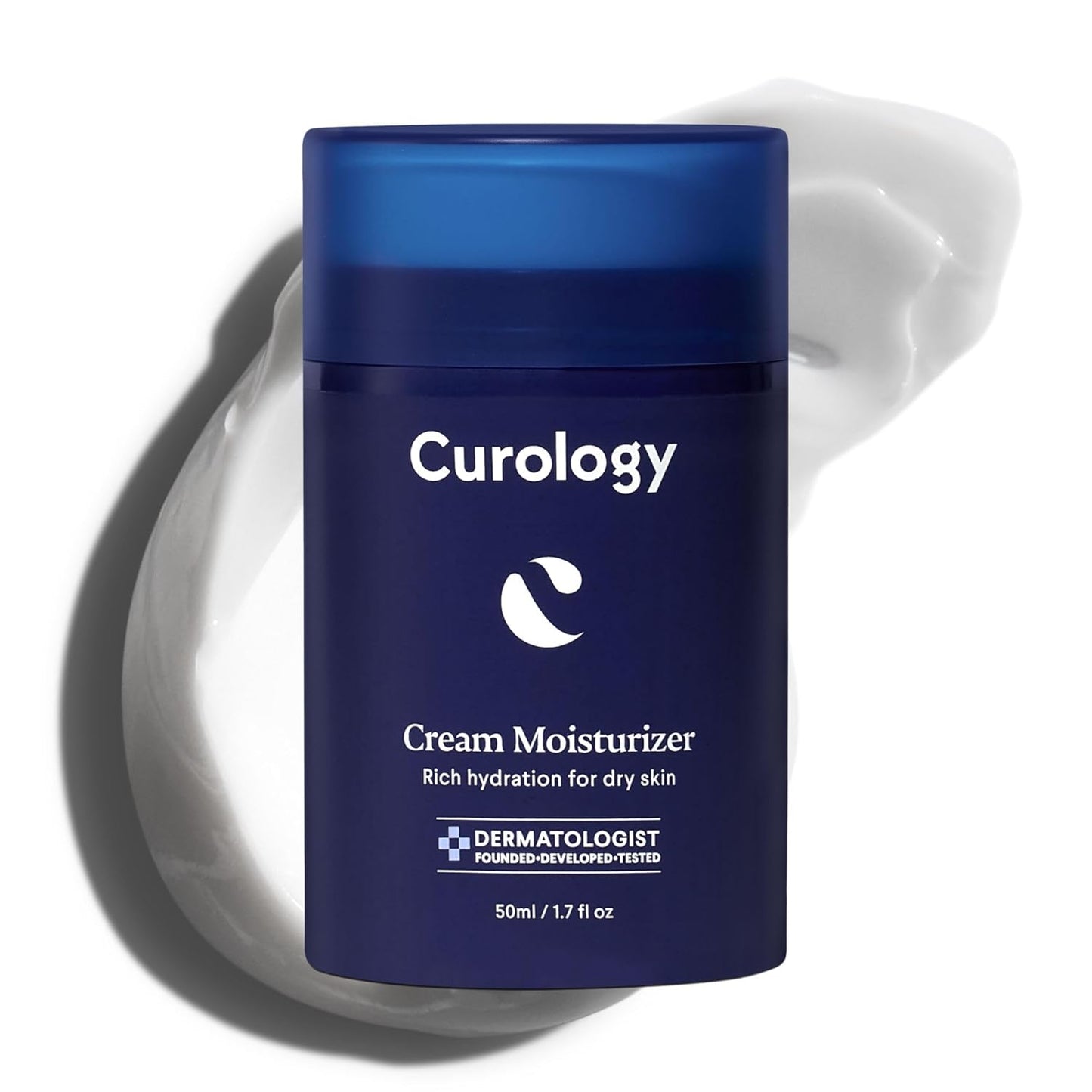 Curology Cream Moisturizer, Rich Hydrating Face Lotion for Dry Skin, with Shea Butter and Hyaluronic Acid, 1.7 fl oz-GlimoraGlow