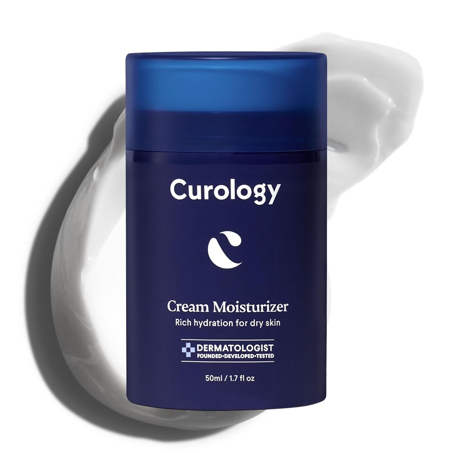 Curology Cream Moisturizer, Rich Hydrating Face Lotion for Dry Skin, with Shea Butter and Hyaluronic Acid, 1.7 fl oz-GlimoraGlow
