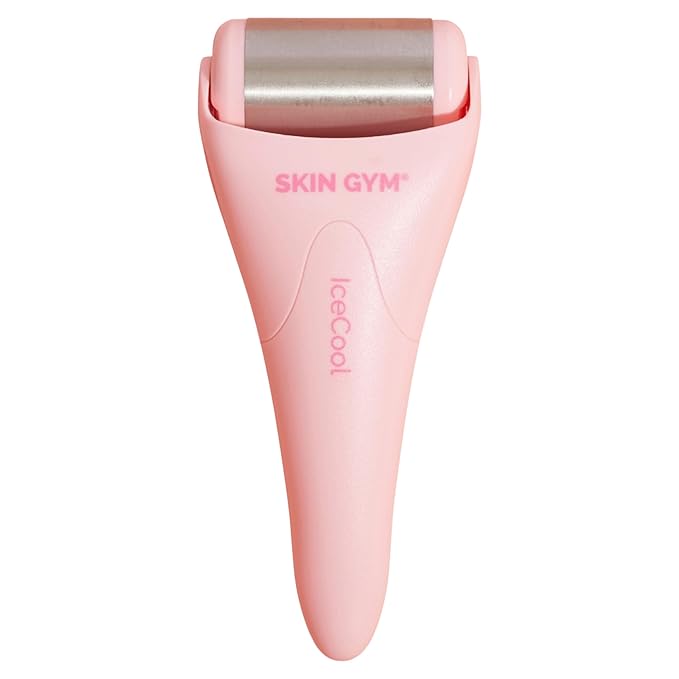 SKIN GYM IceCool Ice Roller, Stainless Steel Cryo Facial Tool for Puffiness and Redness Relief-GlimoraGlow